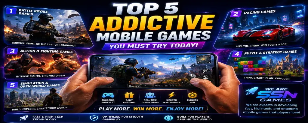 Top 5 Addictive Mobile Games You Must Try Today